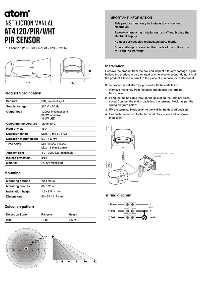 Atom AT4120/PIR/WHT instruction manual
