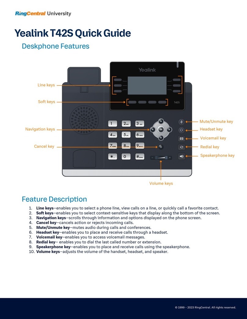 Yealink T42S User manual