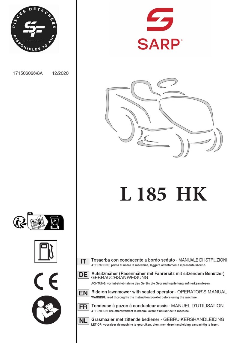Sarp L 185 HK Operator's manual