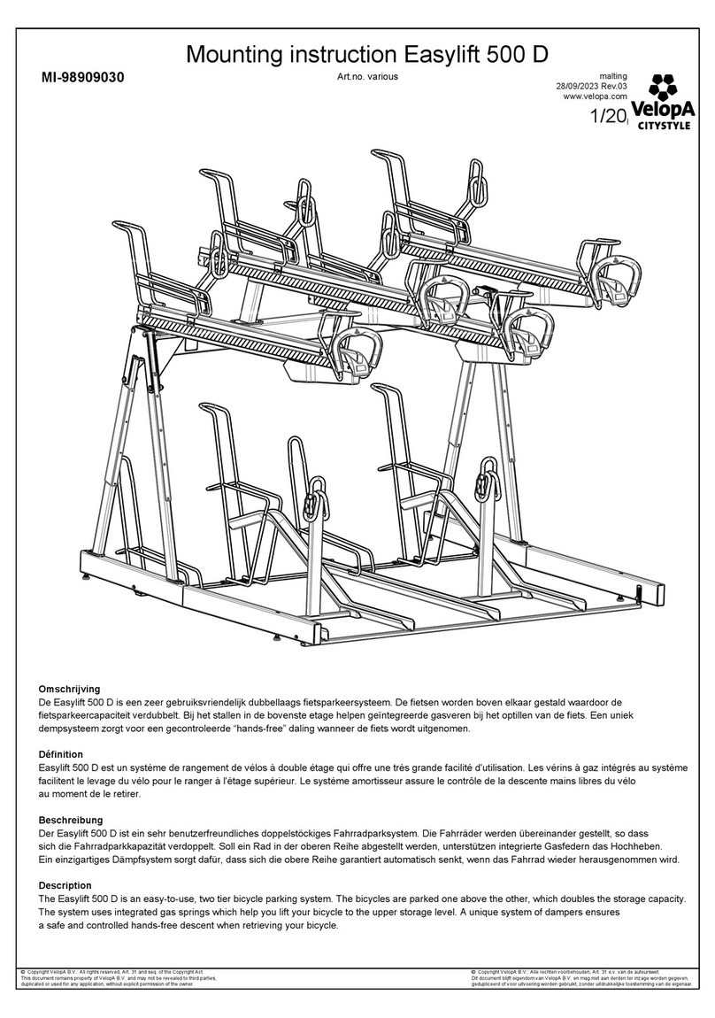 velopa Easylift 500 D Mounting instruction