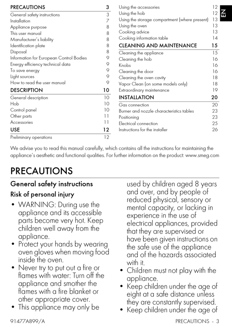 Smeg SSA60MX2 User manual
