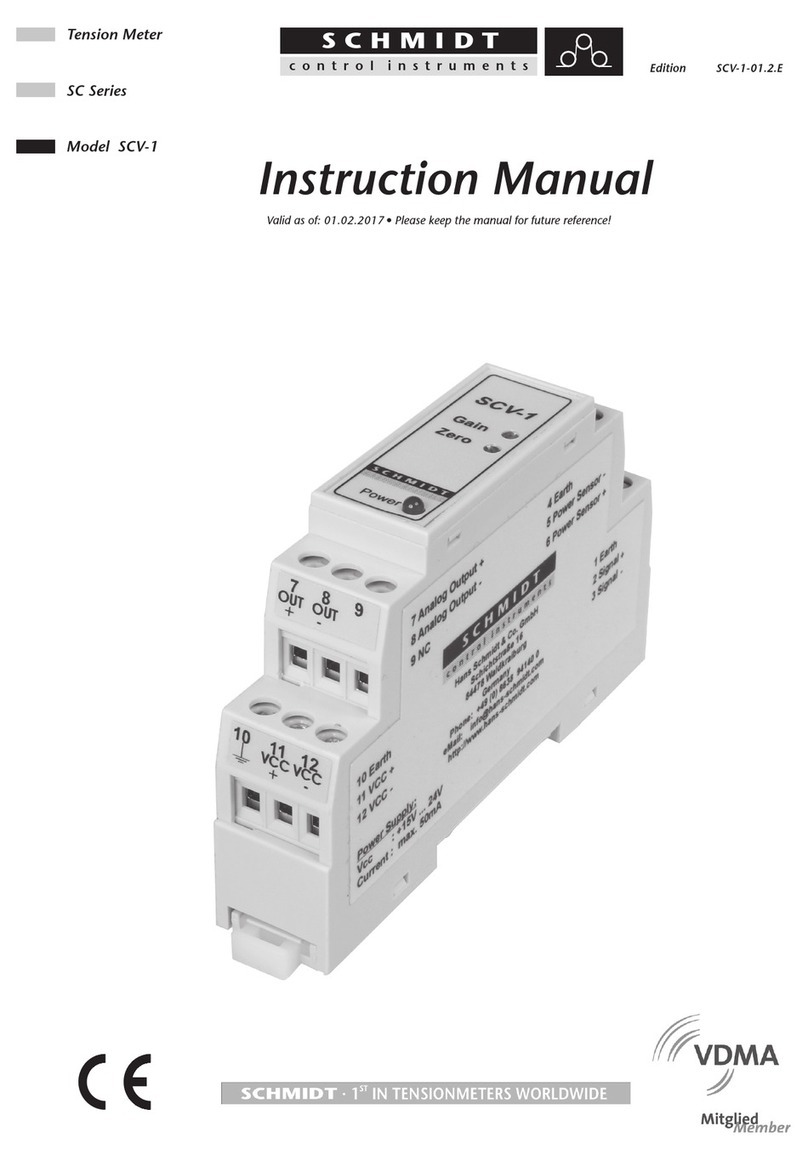 Schmidt SC Series instruction manual