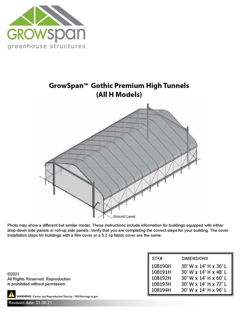 GrowSpan Gothic Premium 108190H User manual