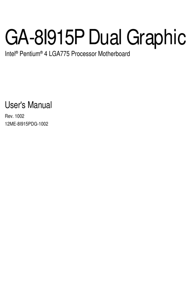 Gigabyte GA-8I915P Dual Graphic User manual