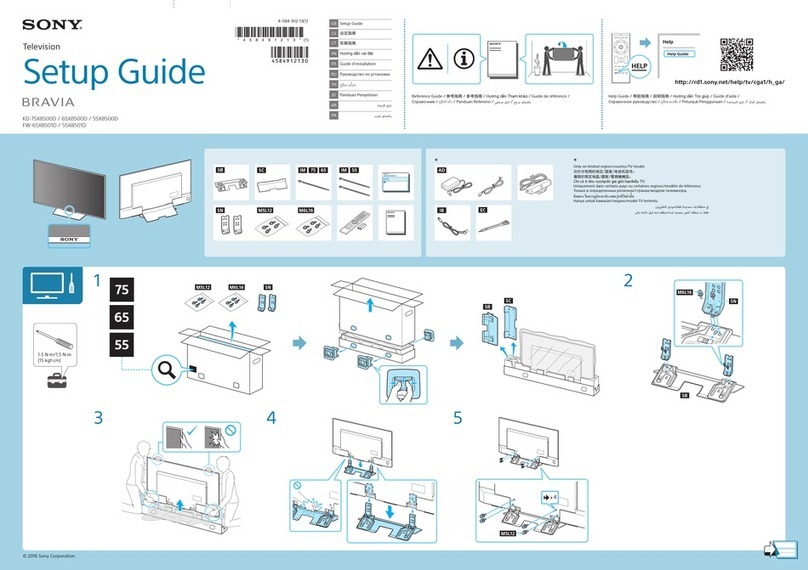 Sony BRAVIA KD-65X8500D User manual