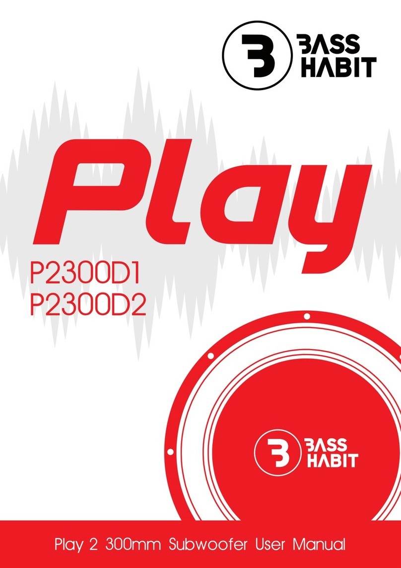 Bass Habit Play P2300D1 user manual