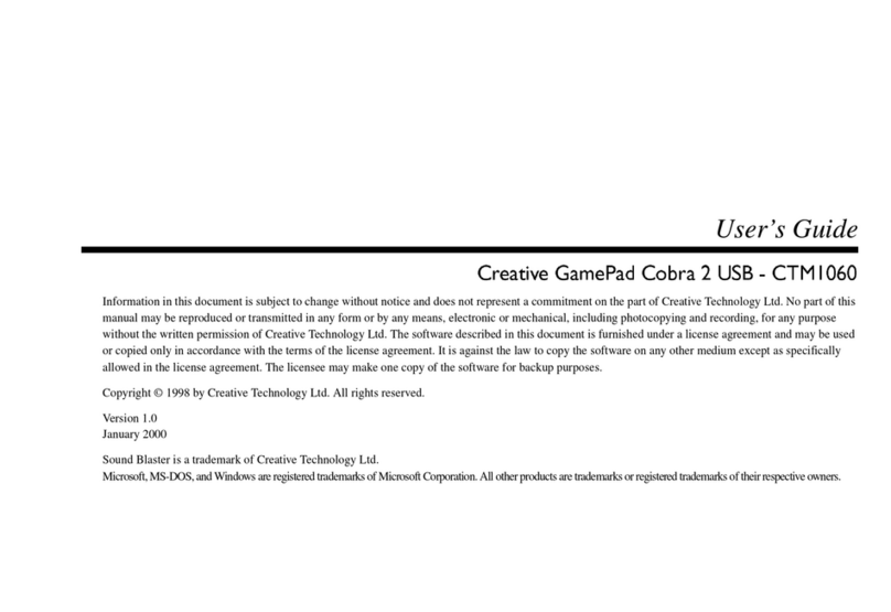 Creative Cobra 2 USB User manual