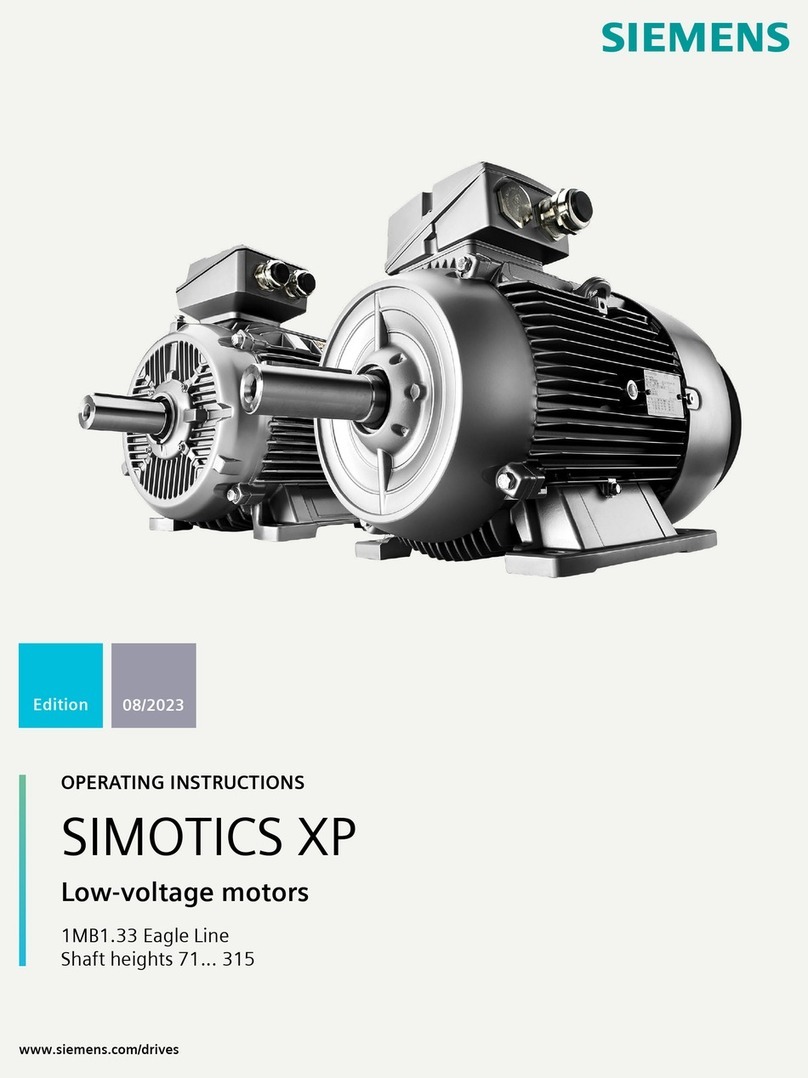 Siemens SIMOTICS XP Eagle Line 1MB1.33 User manual