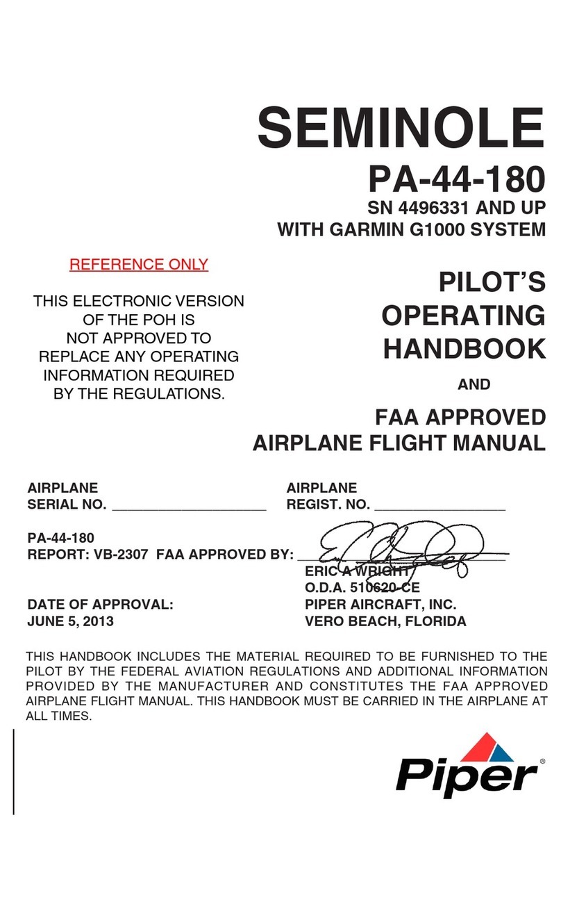 Piper SEMINOLE 2013 Pilot operating handbook