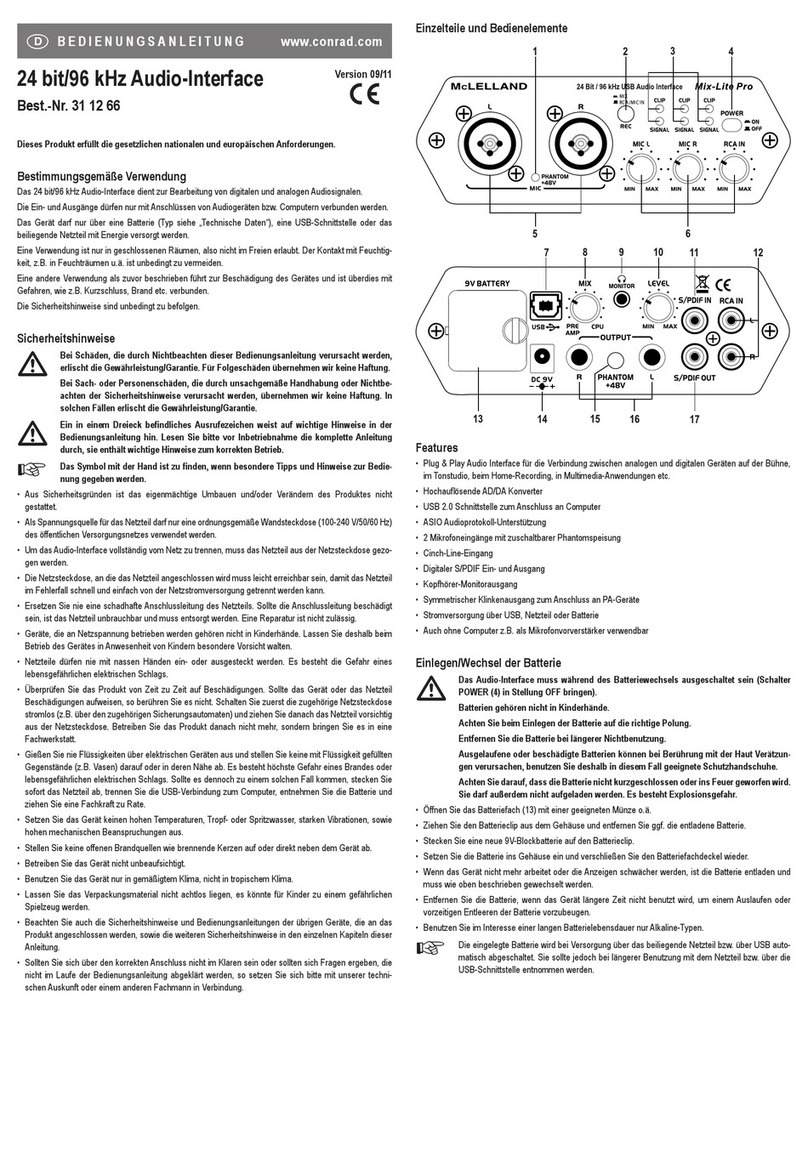 Conrad 31 12 66 operating instructions