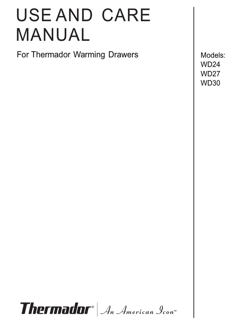 Thermador WD24 use and care manual