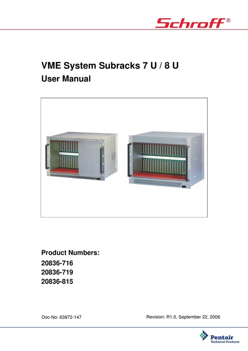 Pentair VME System Subracks 7 U User manual