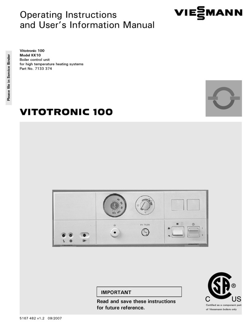 Viessmann VITOTRONIC 100 Guide