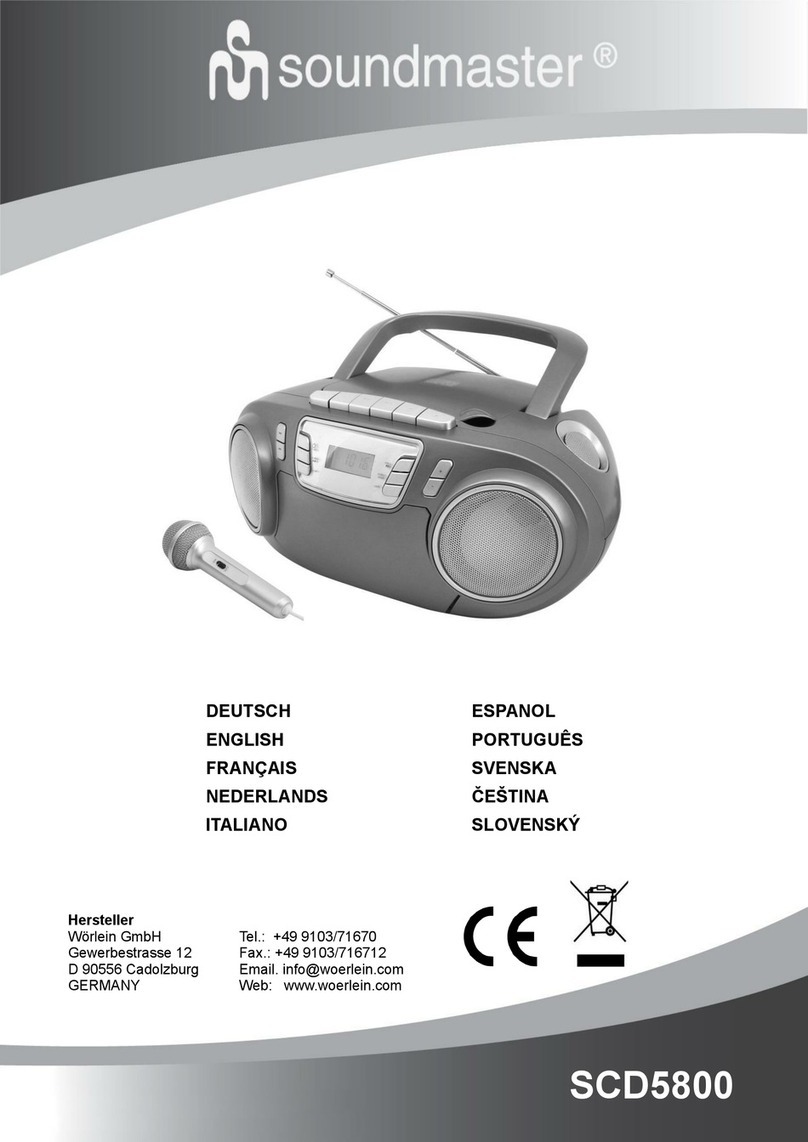 SOUNDMASTER SCD5800SW manual