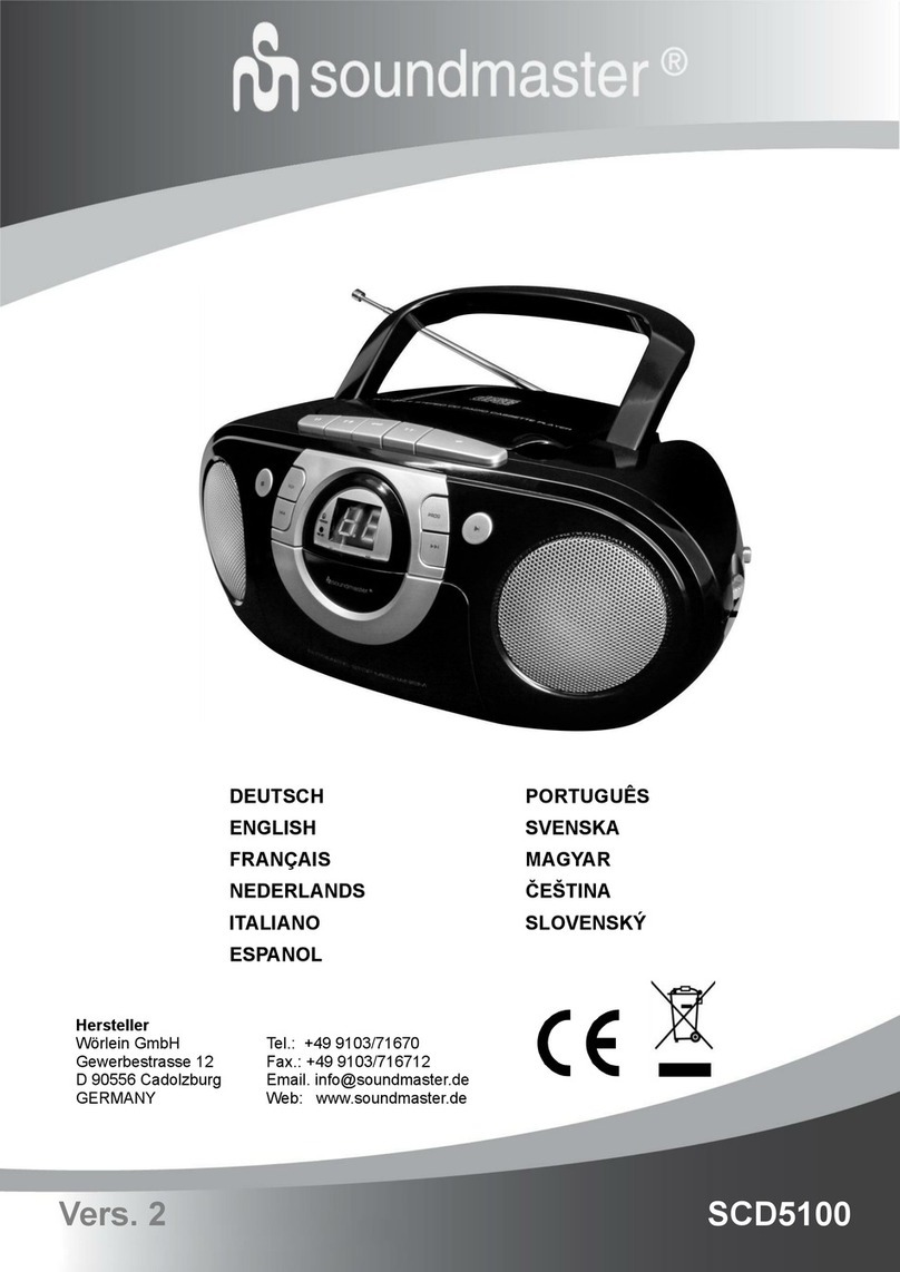SOUNDMASTER SCD5100RO manual