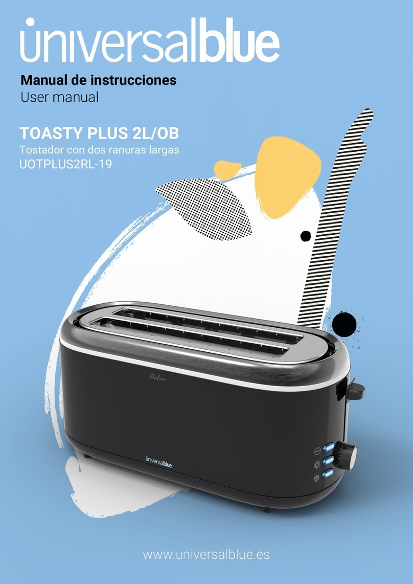 Universal Blue TOASTY PLUS 2L/OB User manual