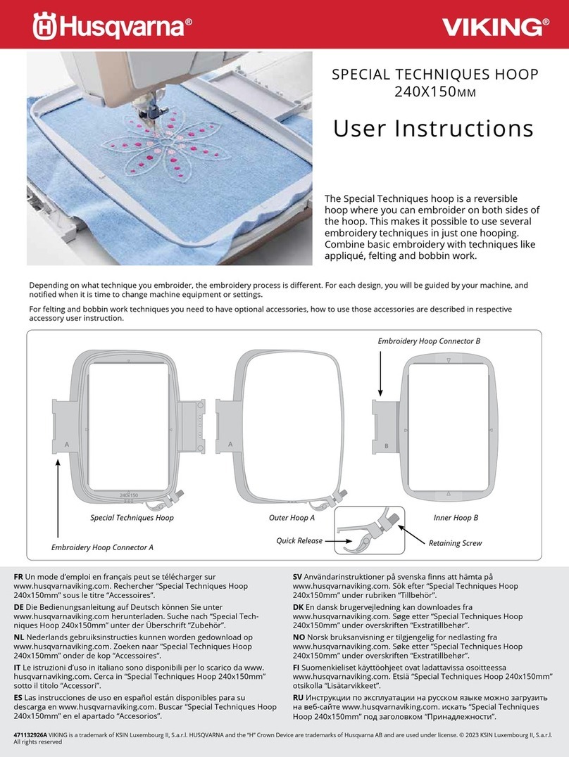 Husqvarna Viking Epic 3 User instructions