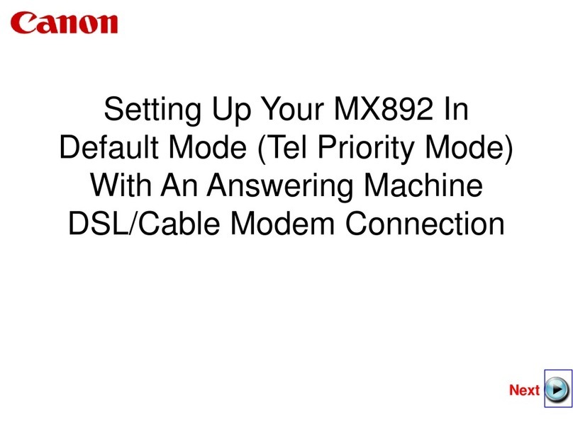 Canon PIXMA MX892 Setting up