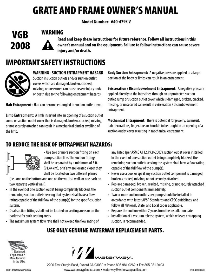 Waterway 640-479X V owner's manual