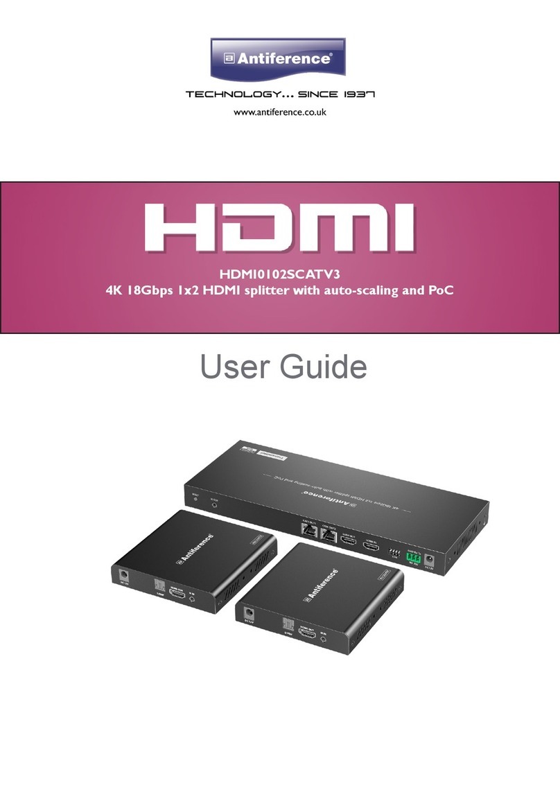 ANTIFERENCE HDMI0102SCATV3 user guide