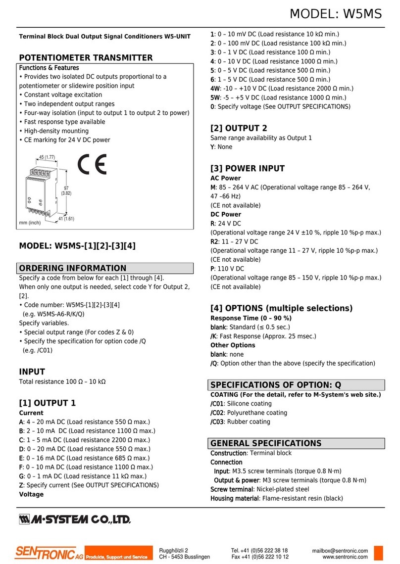 M-system W5-UNIT User manual