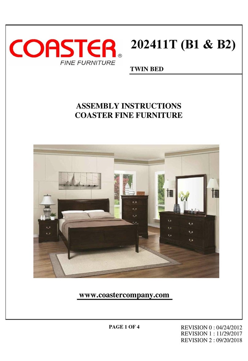 Coaster 202411T Assembly instructions