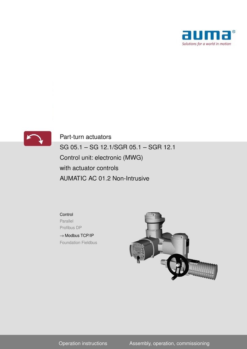 AUMA SGR 05.1 Operation instructions AUMA SGR 05.1 Operation instructions