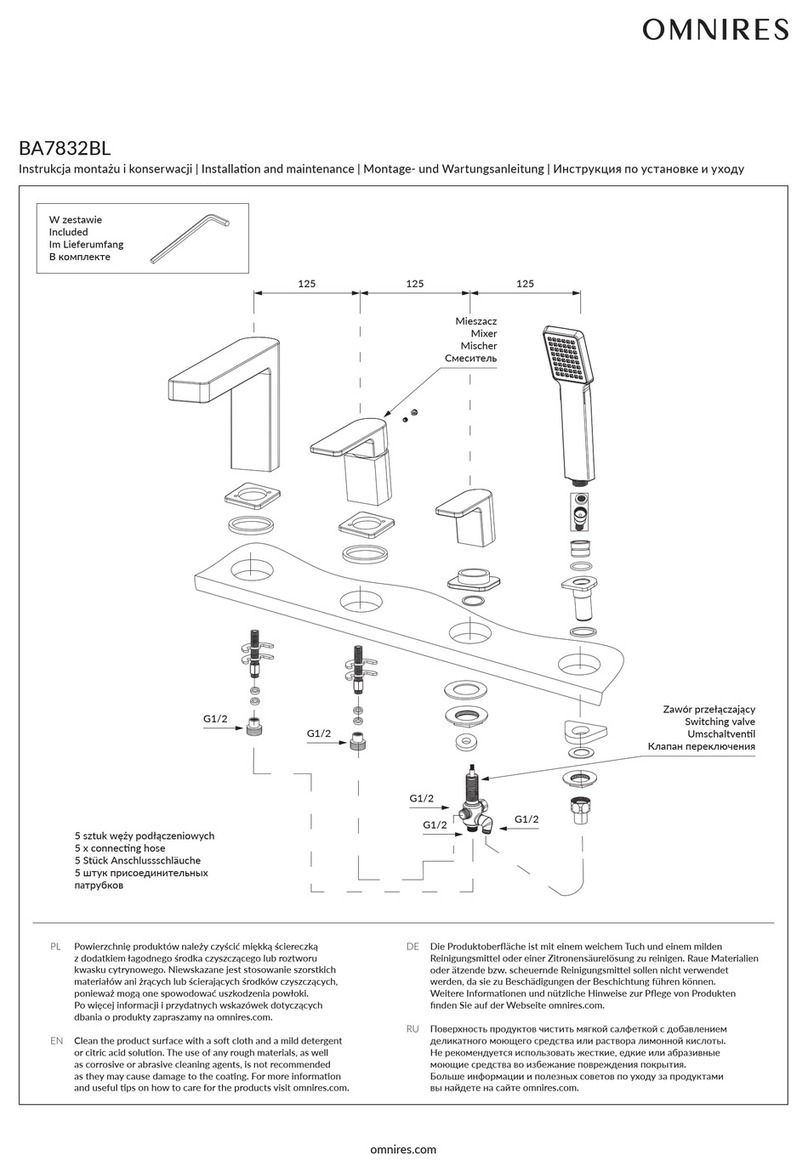 Omnires BA7832BL Instruction Manual Omnires BA7832BL Instruction Manual