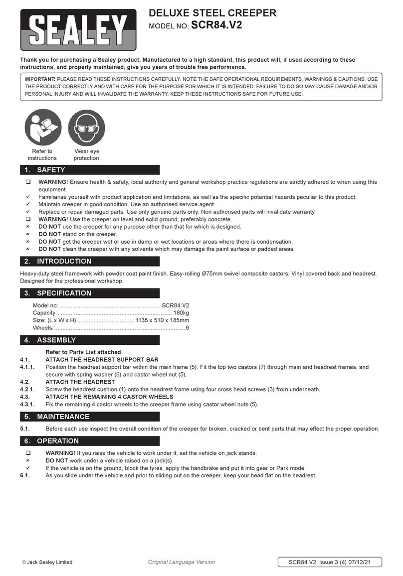 Sealey SCR84.V2 User manual
