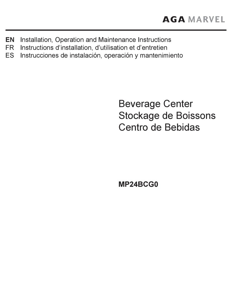 AGA marvel MP24BCG0LS Installation, operation and maintenance instructions