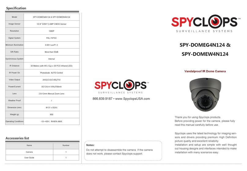 Spyclops SPY-DOMEG4N124 manual