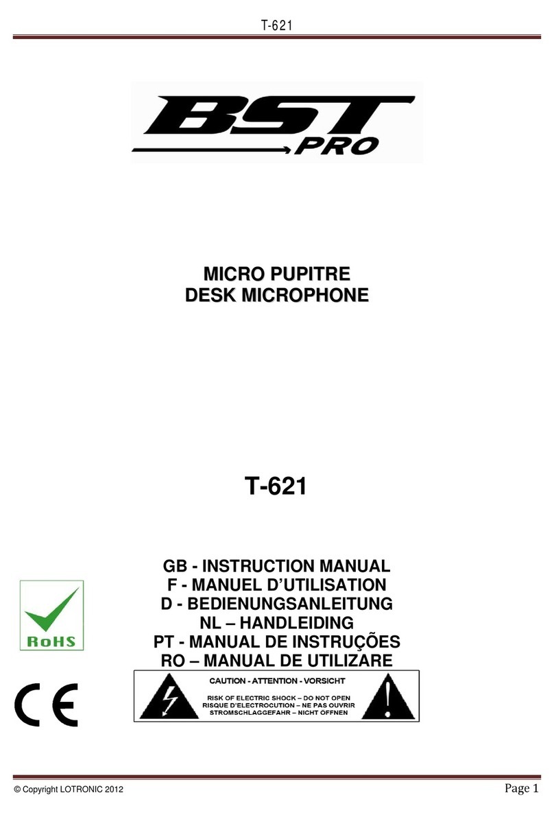 BST Pro T-621 instruction manual