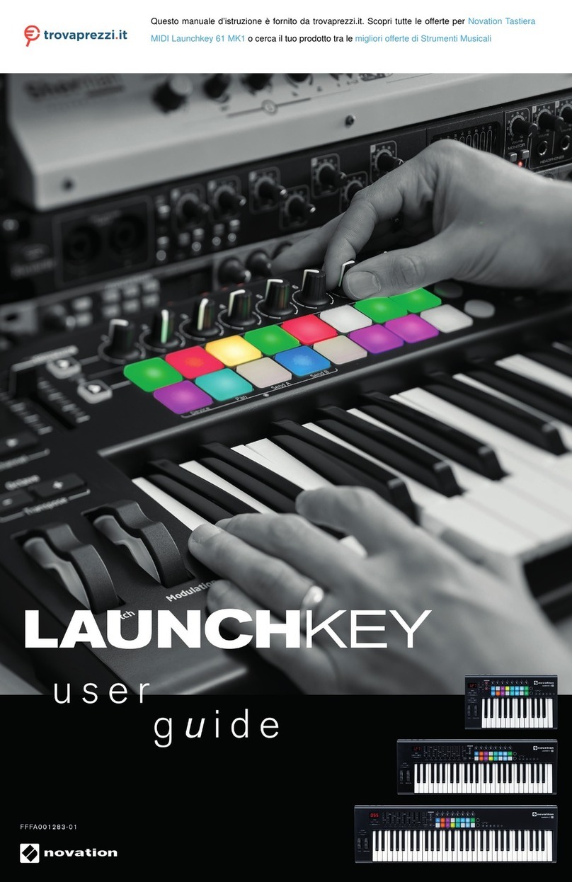Focusrite Audio Engineering Novation Launchkey 61 MK1 user guide Focusrite Audio Engineering Novation Launchkey 61 MK1 user guide