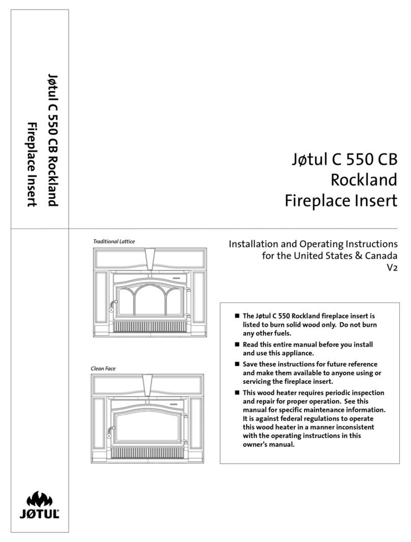Jøtul C550 CB User manual Jøtul C550 CB User manual