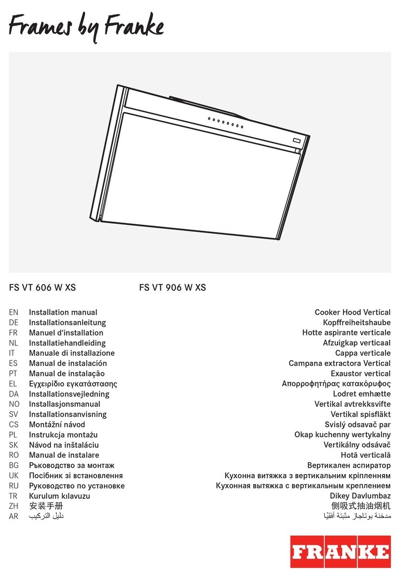 Franke FS VT 906 W XS installation manual