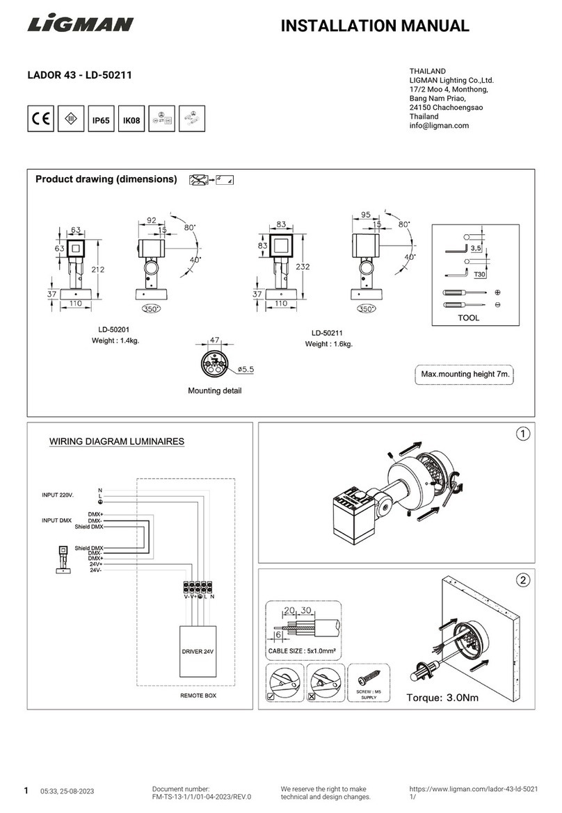 LIGMAN LD-50211 installation manual