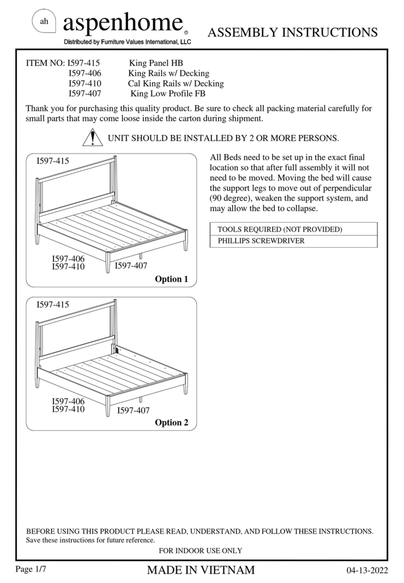 aspenhome I597-415 Assembly instructions