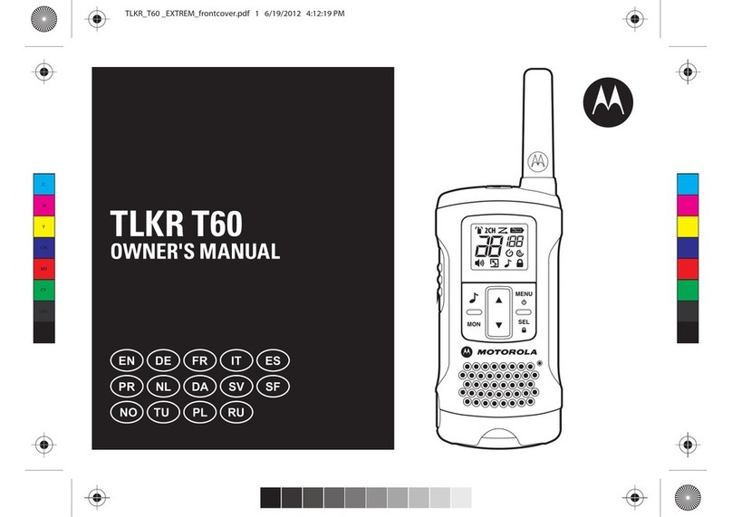 Motorola TLKR T60 User manual