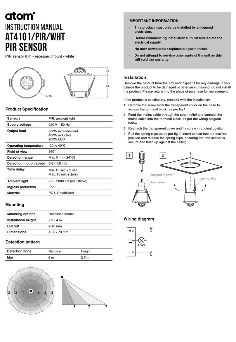 Atom AT4101/PIR/WHT instruction manual