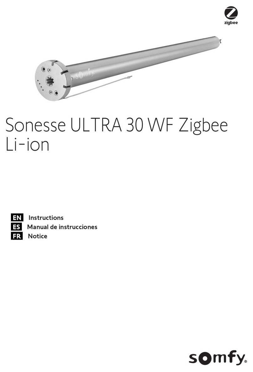 SOMFY Sonesse ULTRA 30 WF Zigbee Li-ion User manual SOMFY Sonesse ULTRA 30 WF Zigbee Li-ion User manual
