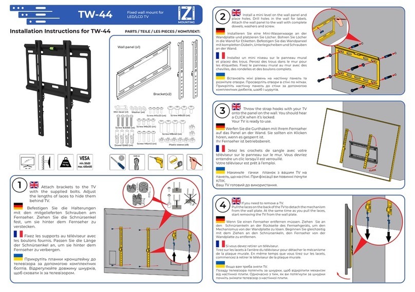 IZI Mounting TW-44 installation instructions