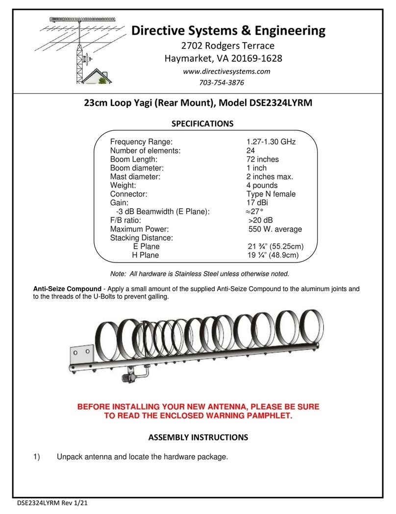 Directive Systems & Engineering DSE2324LYRM User manual Directive Systems & Engineering DSE2324LYRM User manual