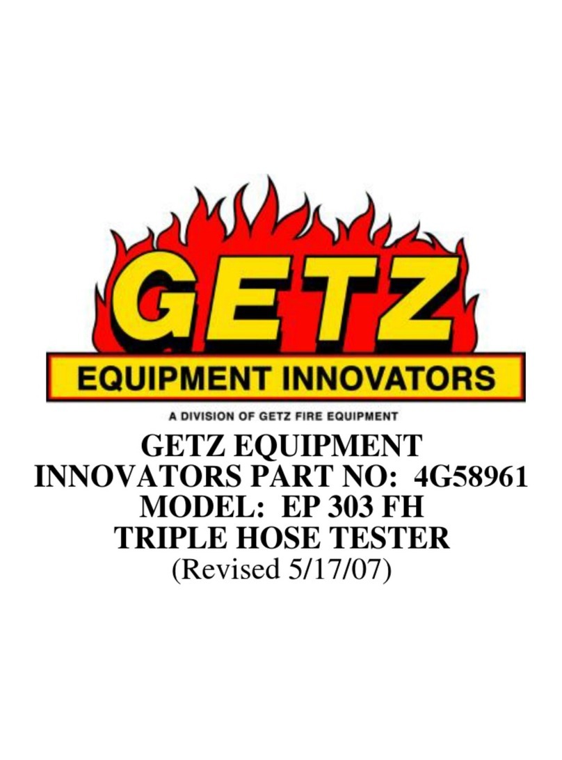 Getz Equipment Innovators EP 303 FH quick start guide