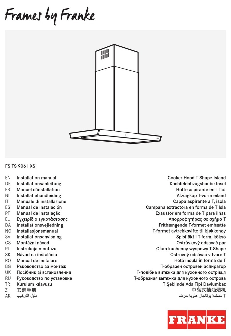 Franke Frames FS TS 906 I XS installation manual