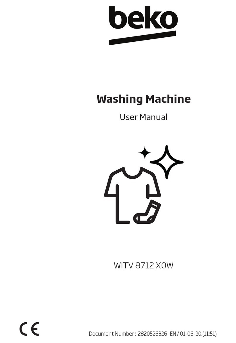 Beko WITV 8712 X0W User manual Beko WITV 8712 X0W User manual