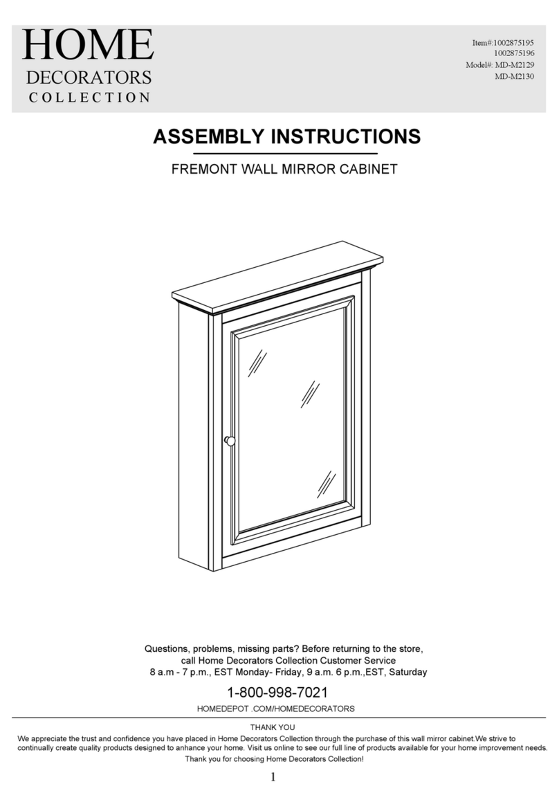 Home Decorators Collection FREMONT MD-M2129 User manual Home Decorators Collection FREMONT MD-M2129 User manual