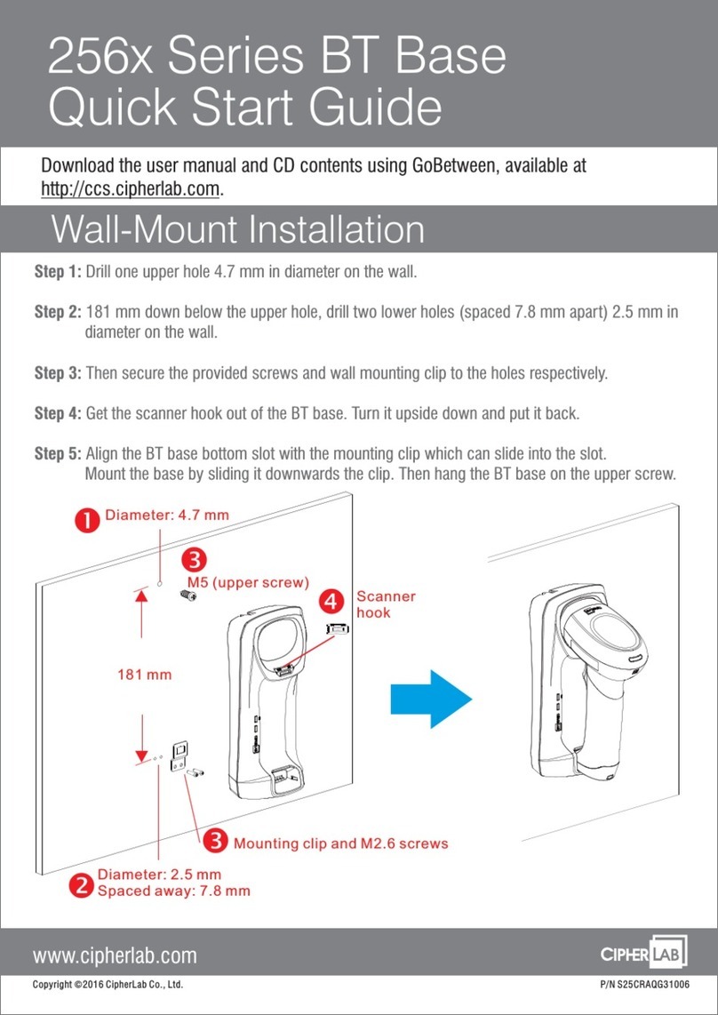 CipherLab 256 Series quick start guide