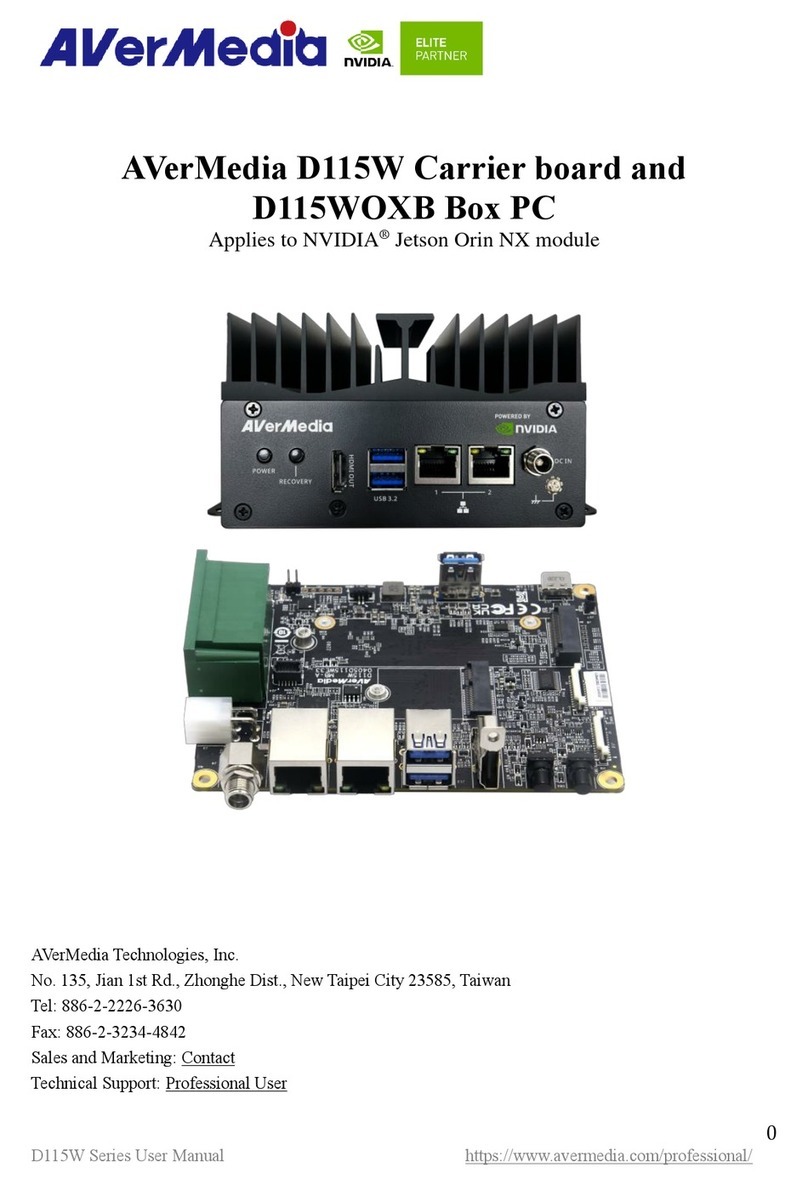 Nvidia AVerMedia D115W manual