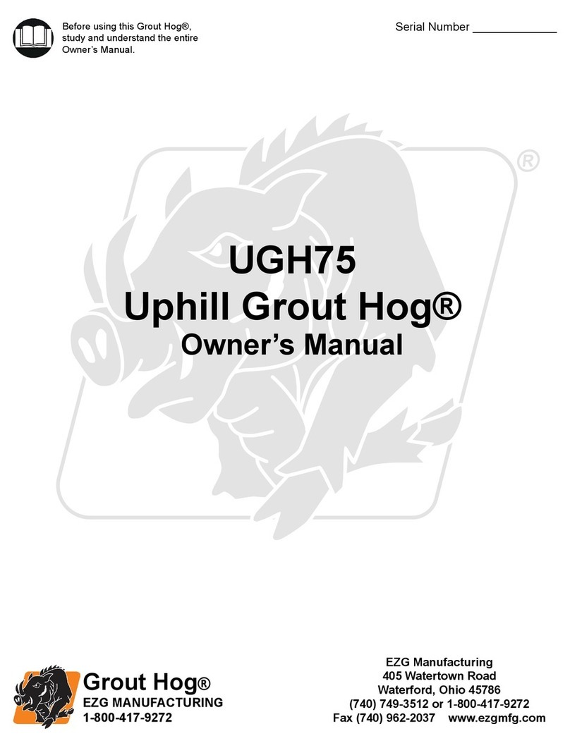 EZG Grout Hog UGH75 owner's manual