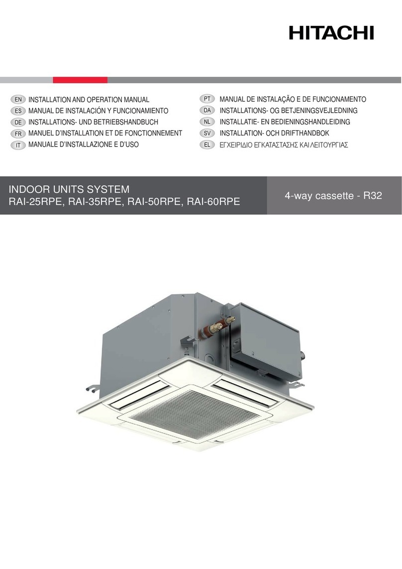 Hitachi MULTIZONE RAI-25RPE User manual